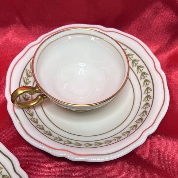 Vintage Castleton Bristol Green Footed Cup & Saucer Set (2) With Sugar Bowl - Picture 11 of 16